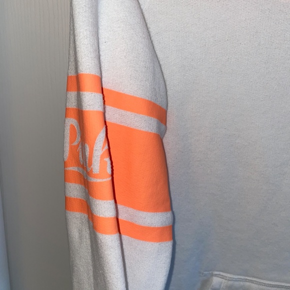 VS Pink Perfect Quarter Zip Sweatshirt Neon Orange - Picture 5 of 8